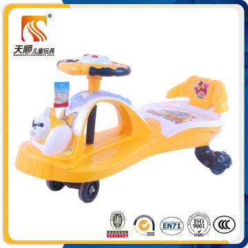 New PP Plastic Musical Baby Swing Car with Backrest